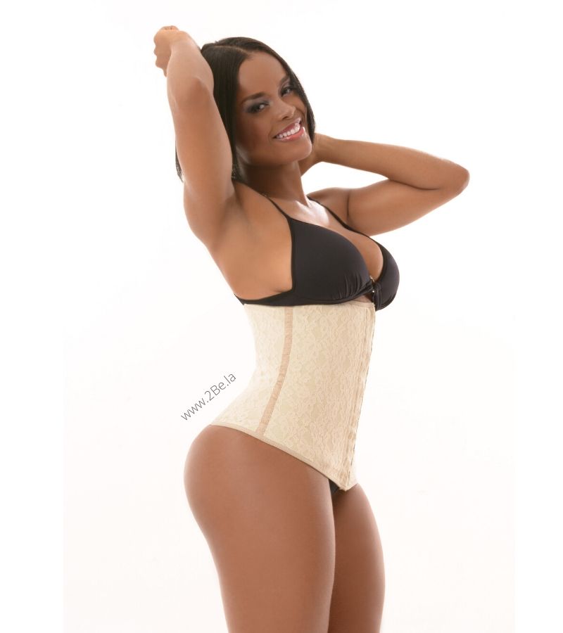 Vest Waist Trainer 2Be Luxury Collection Beige 2 Hooks -2Be 2070