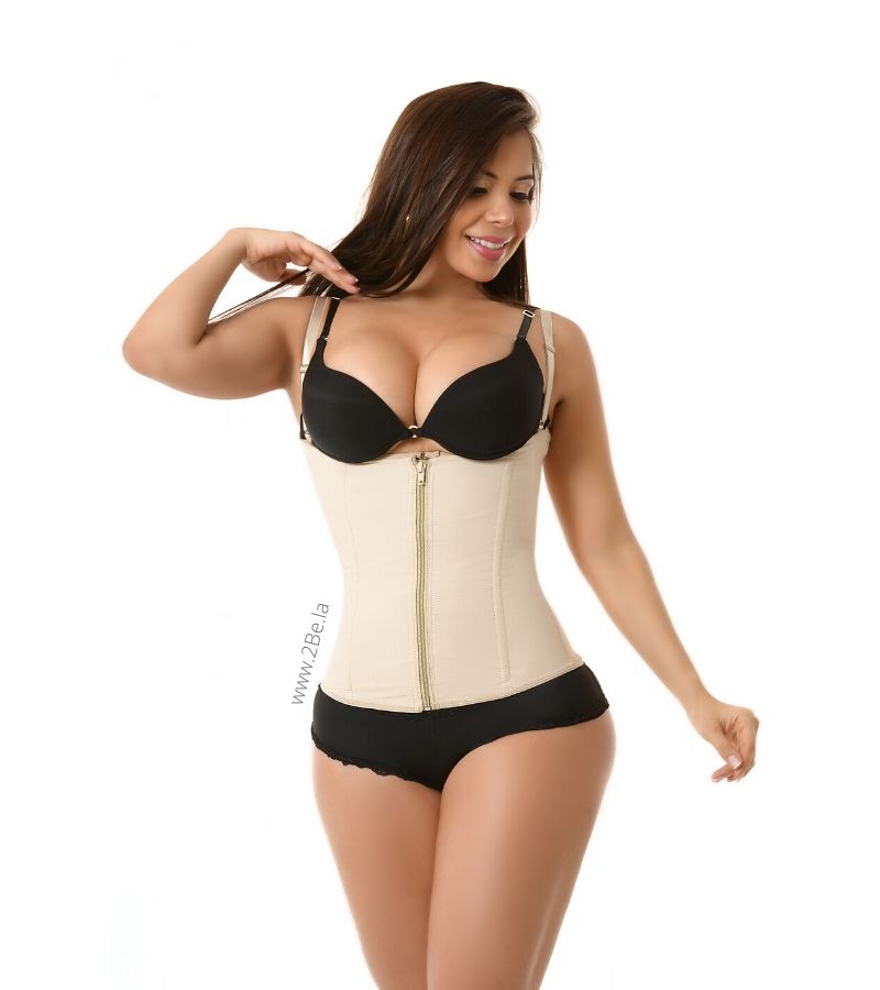 Vest Waist Trainer 2Be PowerNet Collection Beige Zipper -2Be 2058