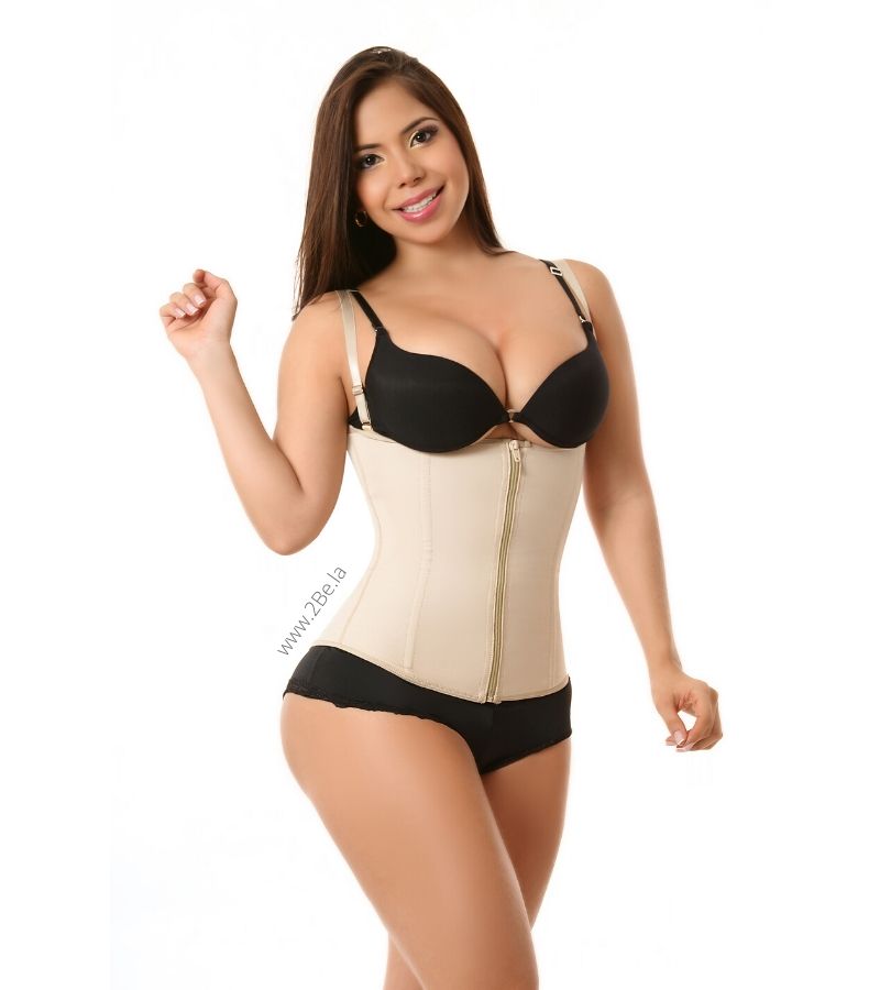 Vest Waist Trainer 2Be PowerNet Collection Beige Zipper -2Be 2058