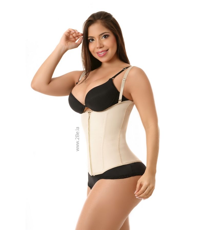 Vest Waist Trainer 2Be PowerNet Collection Beige Zipper -2Be 2058