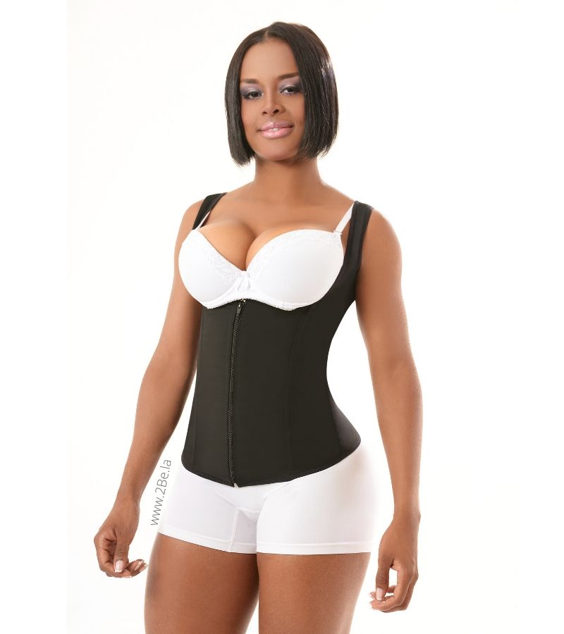 Vest Waist Trainer 2Be PowerNet Collection Black Zipper -2Be 2057