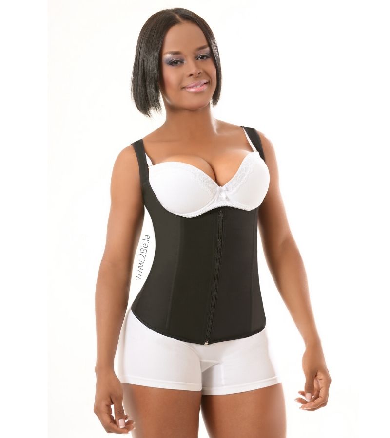 Vest Waist Trainer 2Be PowerNet Collection Black Zipper -2Be 2057