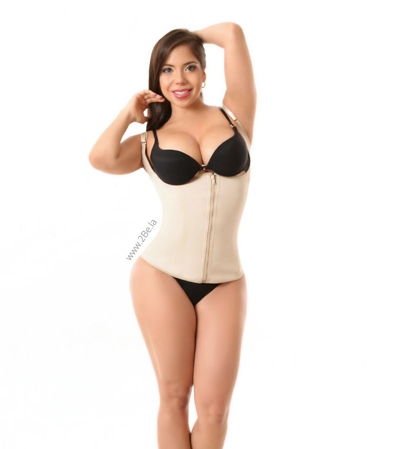 Vest Waist Trainer 2Be Present Collection Beige Zipper -2Be 2109