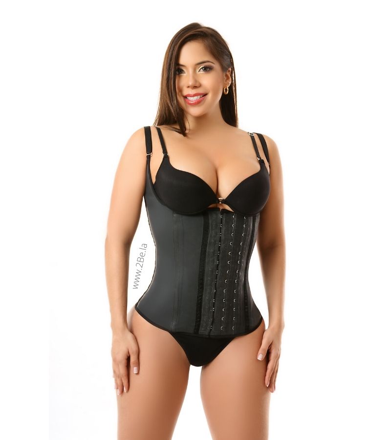 Vest Waist Trainer 2Be Present Collection Black 3 Hooks -2Be 2107