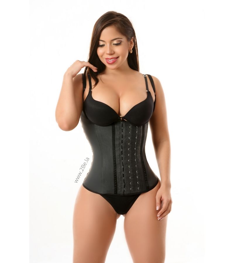 Vest Waist Trainer 2Be Present Collection Black 3 Hooks -2Be 2107