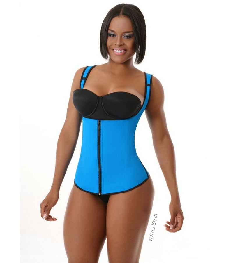 Vest Waist Trainer Sporty Collection Blue Zipper -2Be 2025