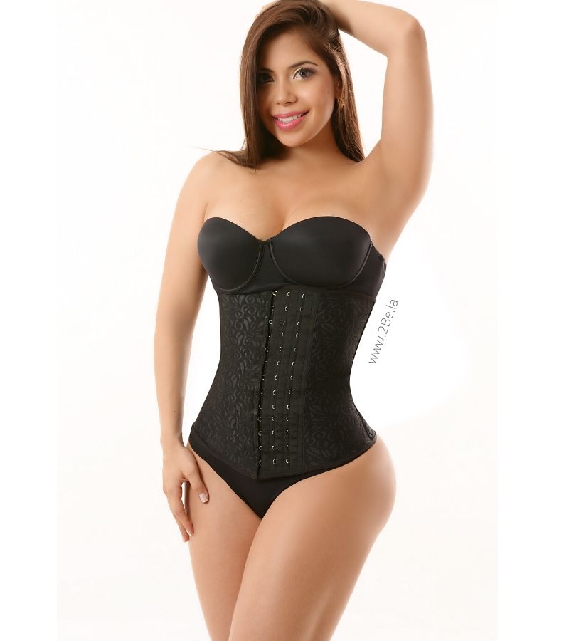 Waist Trainer 2Be Luxury Collection Black 3 Hooks -2Be 2080