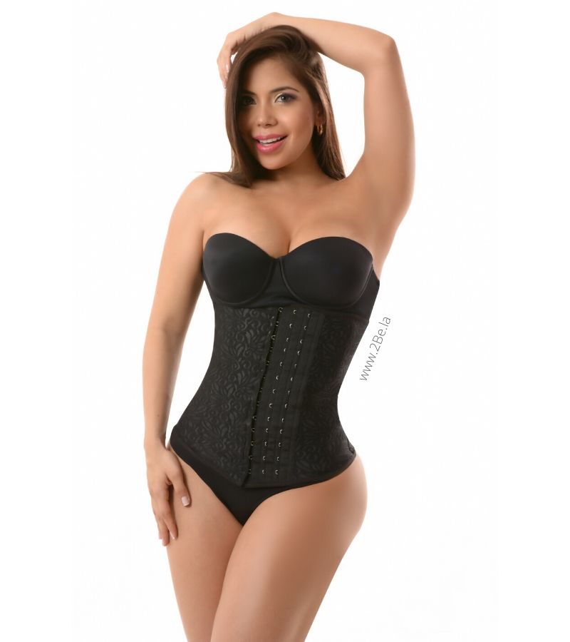 Waist Trainer 2Be Luxury Collection Black 3 Hooks -2Be 2080