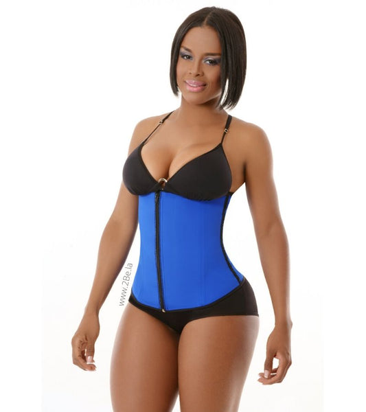 Waist Trainer Sporty Collection Blue Zipper -2Be 2030