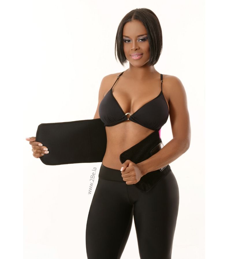 Waist Trimmer Belt Sporty Collection PINK Velcro -2Be 3026